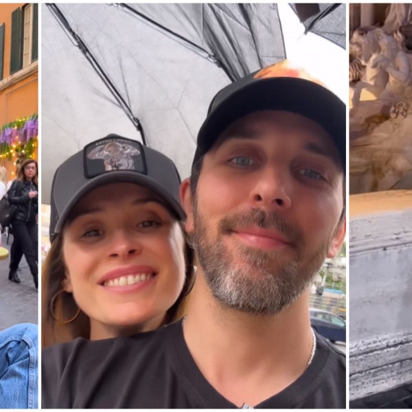 Тренди двојка во Рим: Каролина Гочева и Михаил на романтично патување (ФОТО)