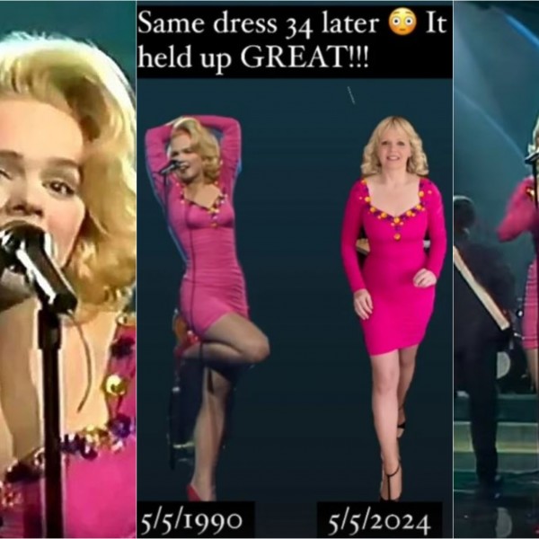 По 34 години Тајчи го облече фустанот што го носеше на Евровизија: Како може да изгледа исто?