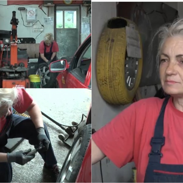 Јованка веќе 11 години работи сама како вулканизерка: „Рацете можеш да ги испереш кога се извалкаат, но образот не“